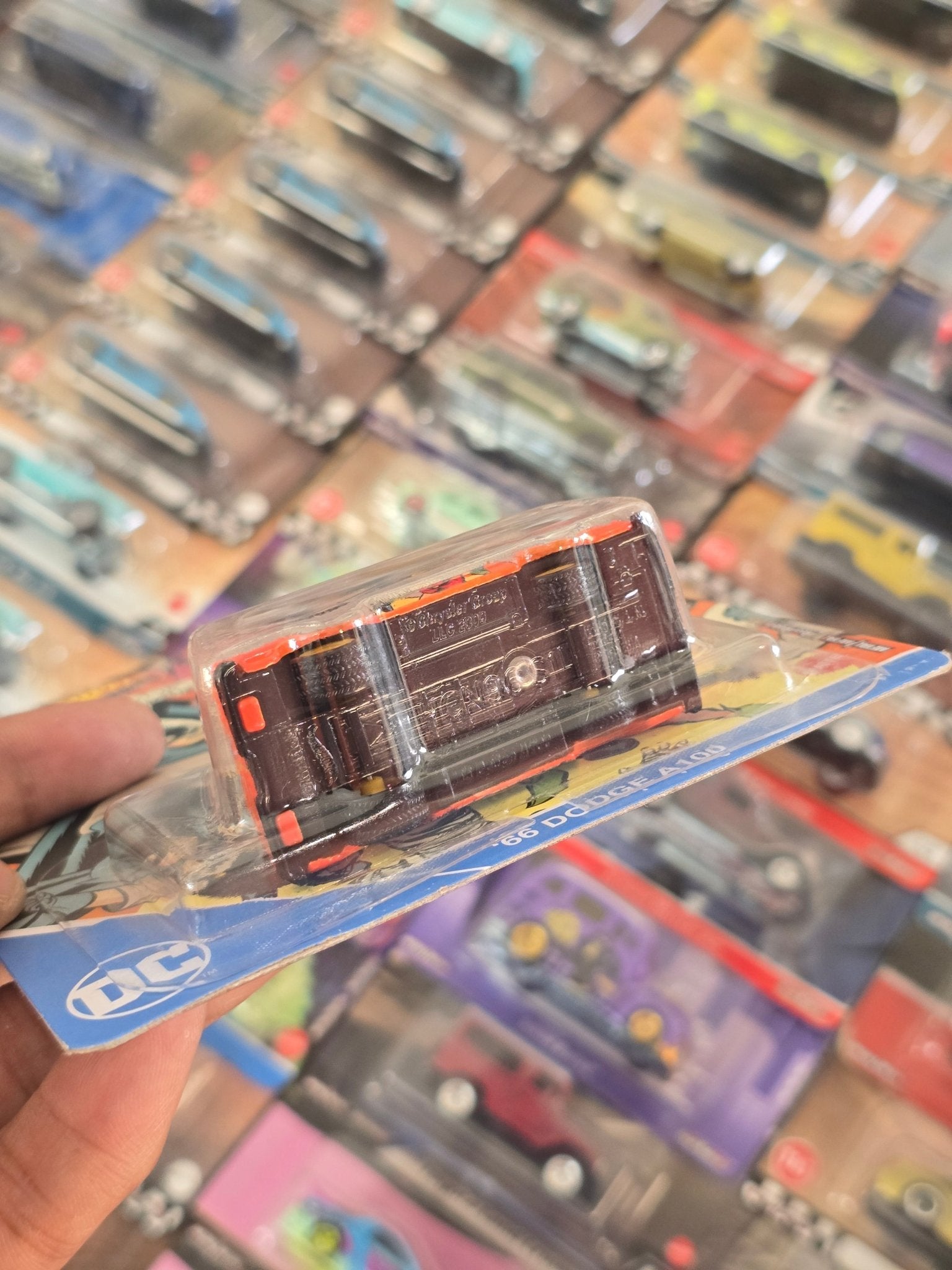Premium Hot Wheels DC Batman 1966 Dodge A100 (Imported) - Taped Card - Kinder Logs