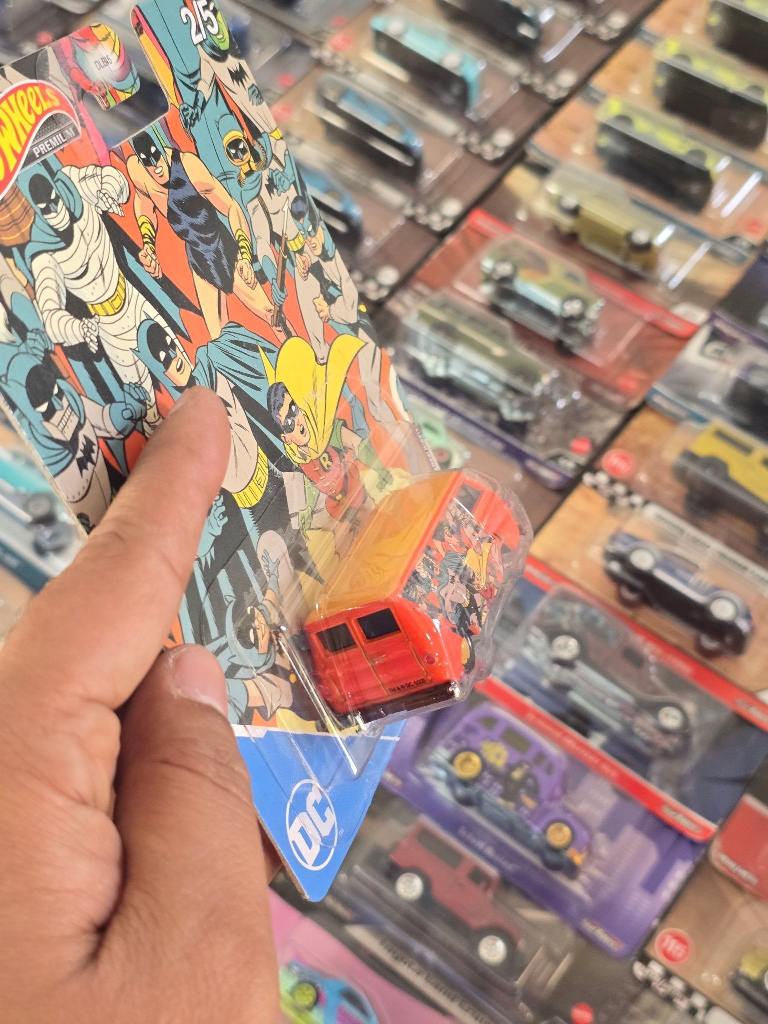 Premium Hot Wheels DC Batman 1966 Dodge A100 (Imported) - Taped Card - Kinder Logs