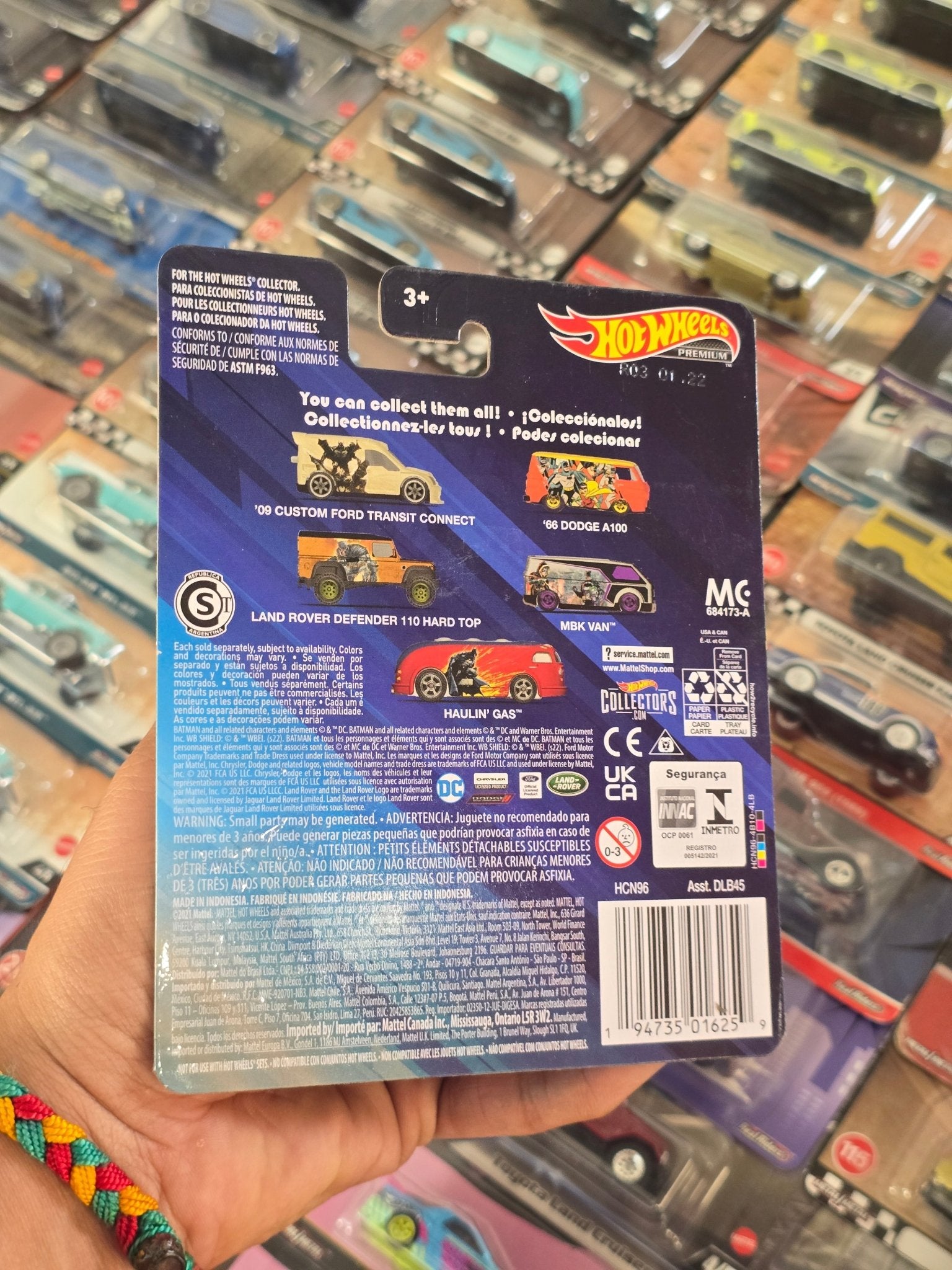 Premium Hot Wheels DC Batman 1966 Dodge A100 (Imported) - Taped Card - Kinder Logs