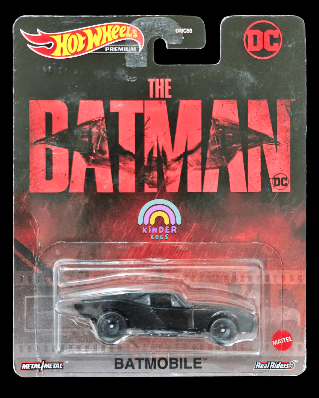 Premium Hot Wheels DC Batman Batmobile (Creased Card) - Kinder Logs