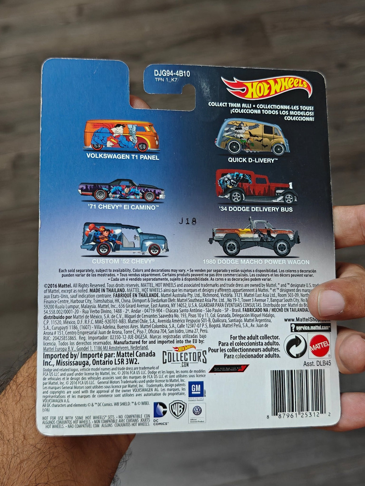 Premium Hot Wheels DC Comics Batman 1934 Dodge Delivery Bus (Imported) - Kinder Logs