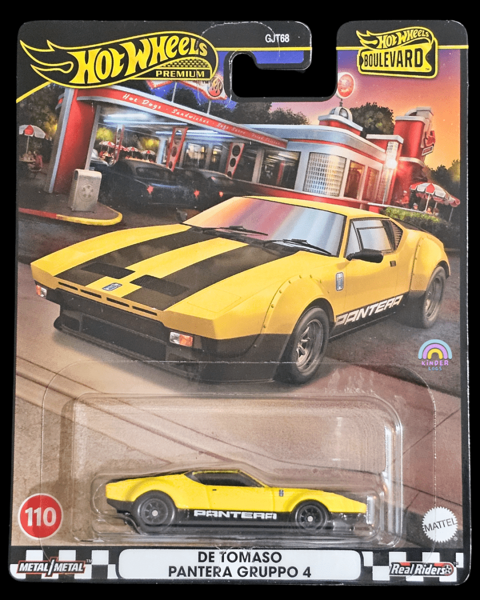 Premium Hot Wheels De Tomaso Pantera Gruppo 4 (Boulevard 110) - Kinder Logs