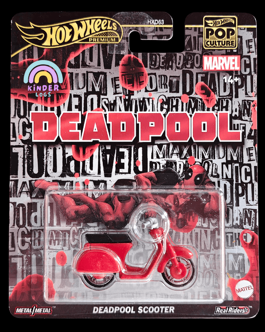 Premium Hot Wheels Deadpool Scooter (Imported) - Kinder Logs