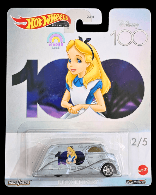 Premium Hot Wheels Deco Delivery - Disney 100 Edition (Alice in Wonderland) - Kinder Logs