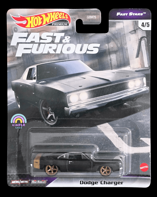 Premium Hot Wheels Dodge Charger - Fast Stars - F&F (Imported) - Kinder Logs