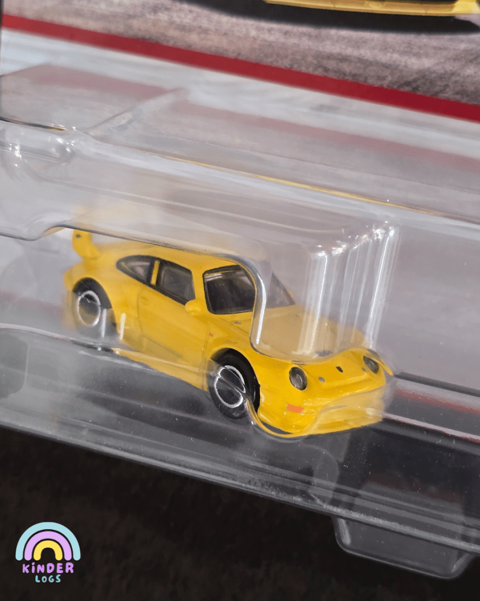 Premium Hot Wheels Duo Pack - Porsche 993 GT2, Porsche 718 Cayman GT4 - Kinder Logs