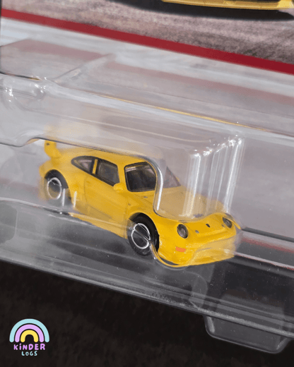 Premium Hot Wheels Duo Pack - Porsche 993 GT2, Porsche 718 Cayman GT4 - Kinder Logs