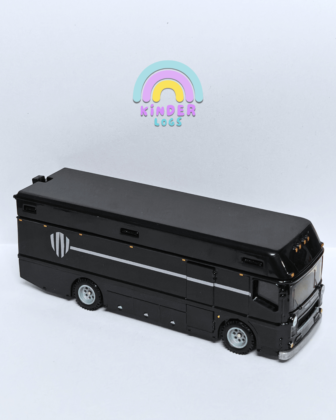 Premium Hot Wheels Euro Hauler - Black (Uncarded - New) - Kinder Logs