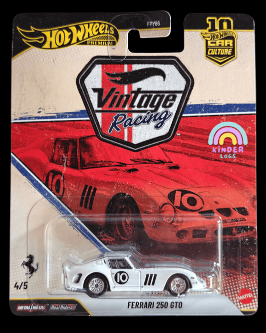 Premium Hot Wheels Ferrari 250 GTO - Vintage Racing (Imported) - Kinder Logs