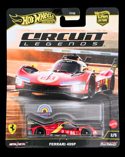 Premium Hot Wheels Ferrari 499P - Circuit Legends (Imported) - Kinder Logs