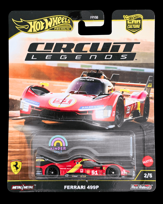 Premium Hot Wheels Ferrari 499P - Circuit Legends (Imported) - Kinder Logs