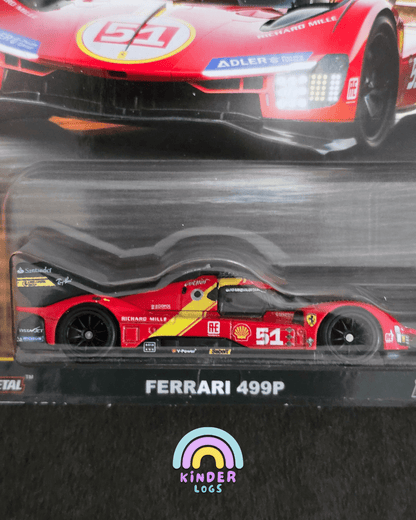 Premium Hot Wheels Ferrari 499P - Circuit Legends (Imported) - Kinder Logs