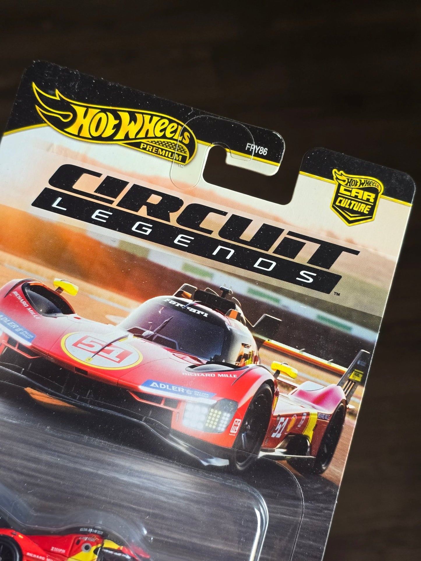 Premium Hot Wheels Ferrari 499P - Circuit Legends (Imported) - Kinder Logs