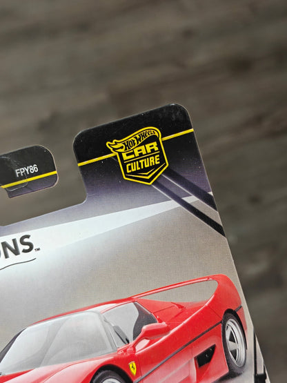 Premium Hot Wheels Ferrari F50 - Timeless Icons (Imported) - Kinder Logs
