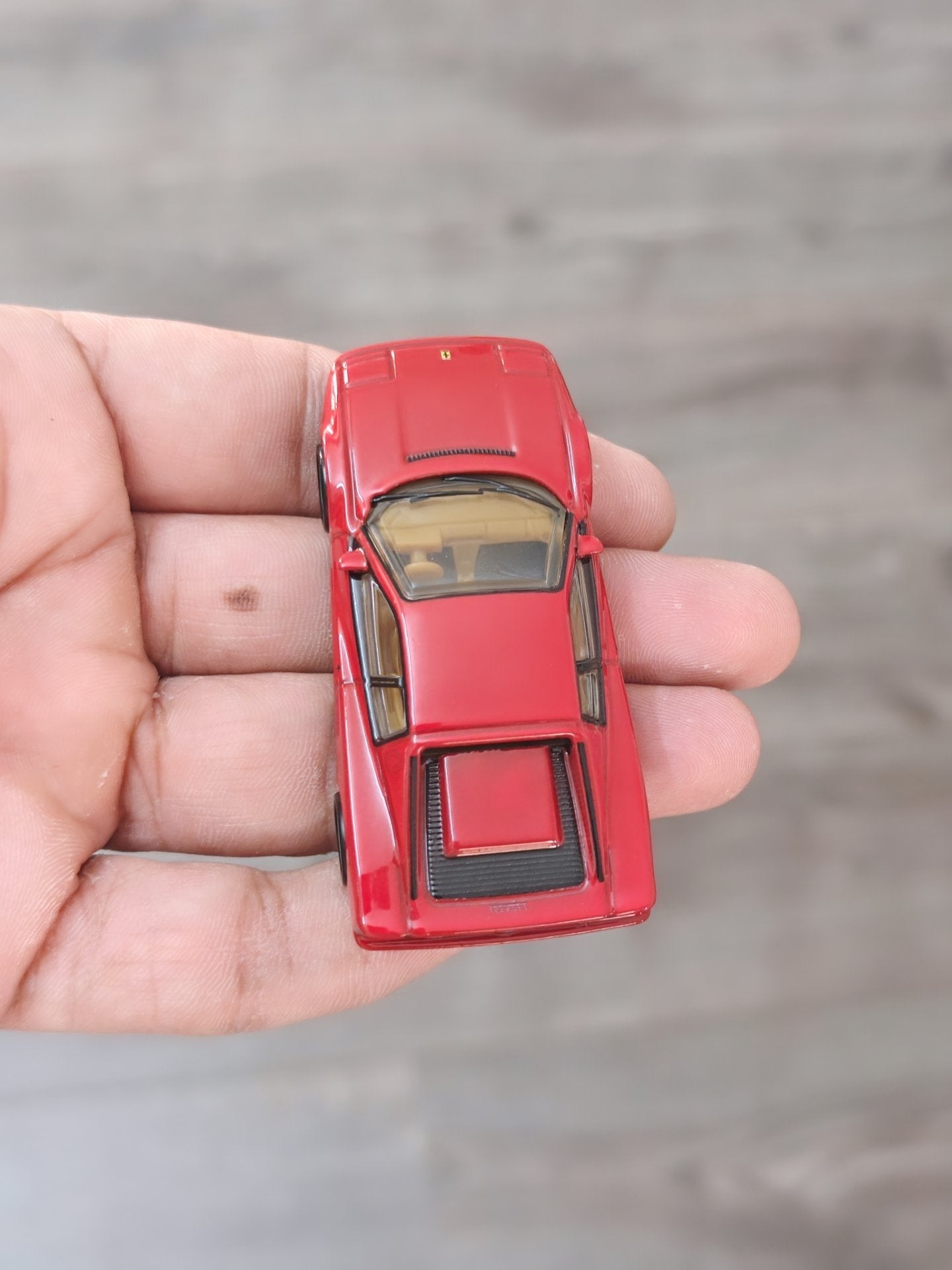 Premium Hot Wheels Ferrari Testarossa - Red (Uncarded - New) - Kinder Logs
