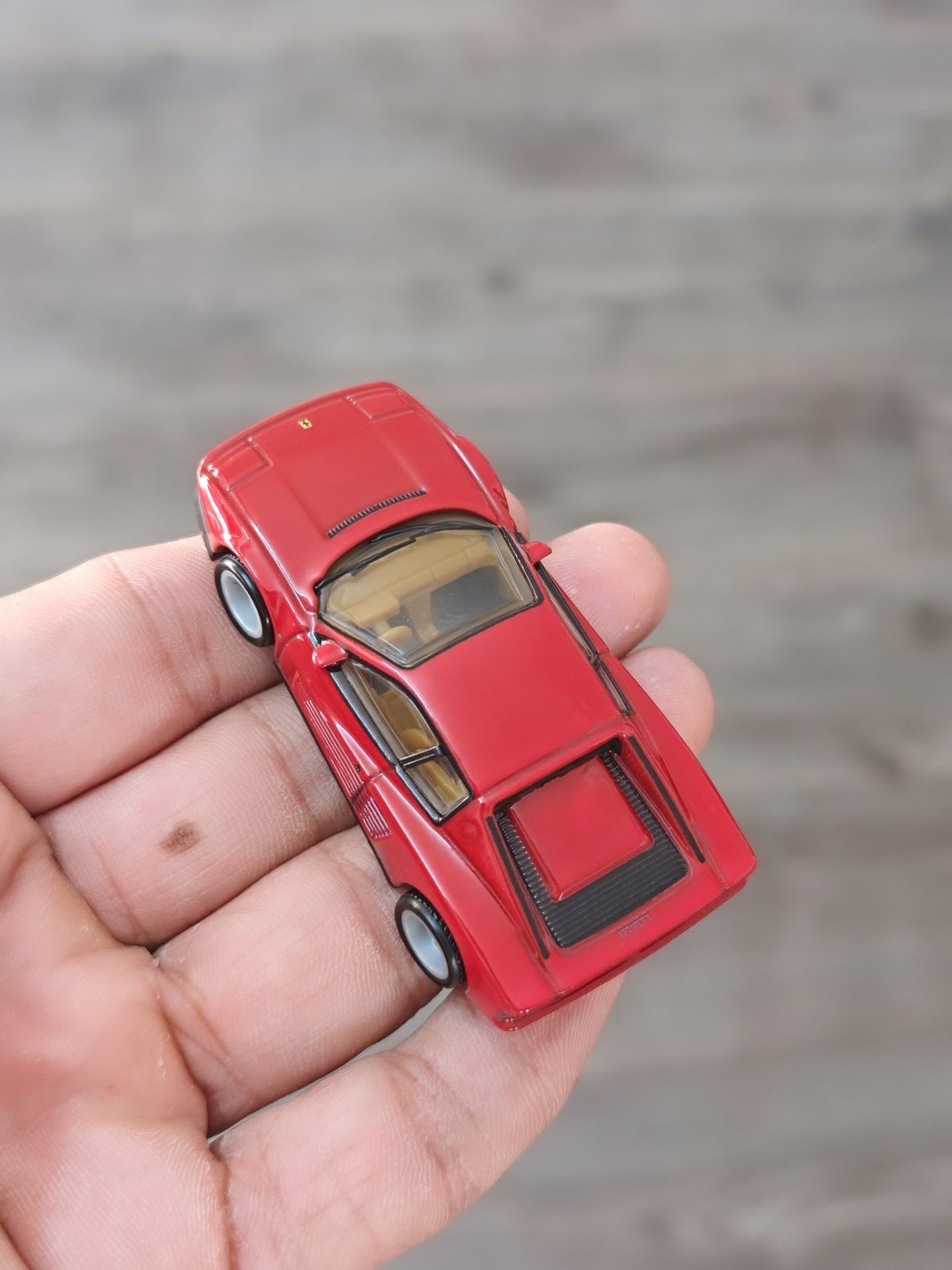 Premium Hot Wheels Ferrari Testarossa - Red (Uncarded - New) - Kinder Logs