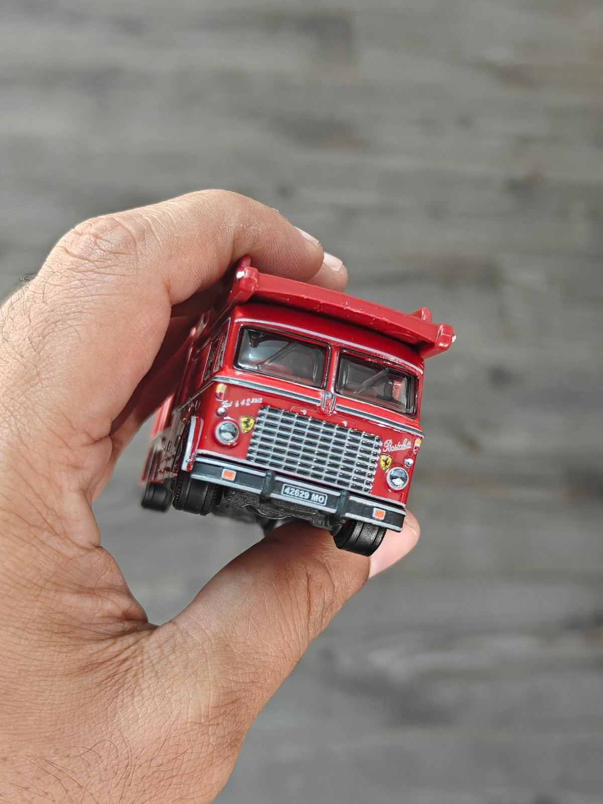 Premium Hot Wheels Fiat 642 RN2 Bartoletti Truck - Red (Uncarded - New) - Kinder Logs