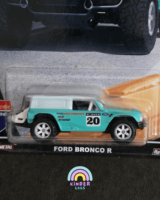 Premium Hot Wheels Ford Bronco R - American Scene (Imported) - Kinder Logs