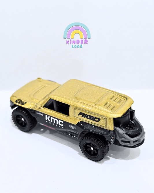 Premium Hot Wheels Ford Bronco R - Metallic Gold (Uncarded) - Kinder Logs
