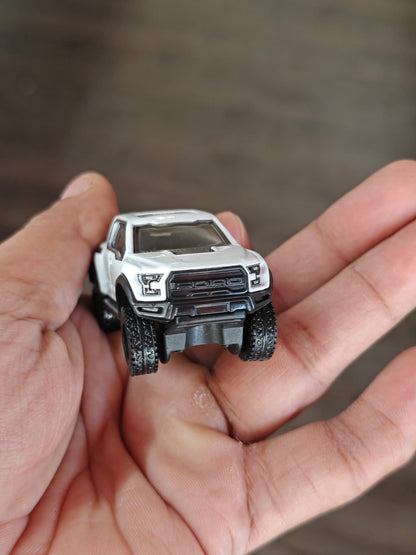 Premium Hot Wheels Ford F-150 Raptor With Open Trailer (Uncarded - New) - Kinder Logs