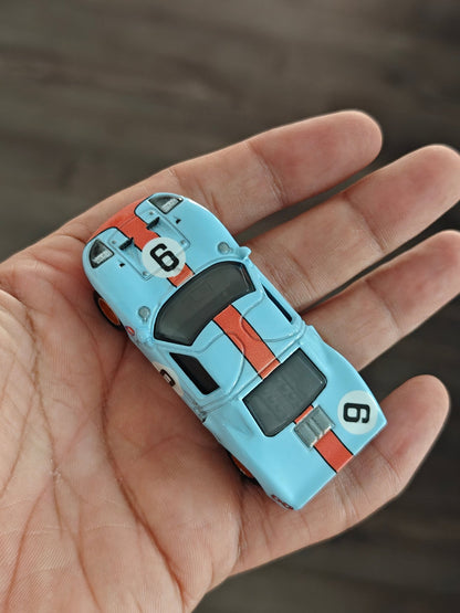 Premium Hot Wheels Ford GT-40 Gulf Edition (Uncarded - New) - Kinder Logs