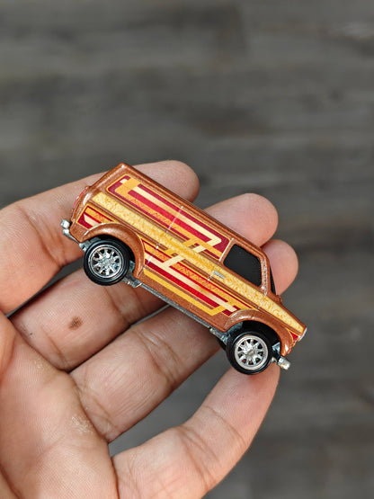 Premium Hot Wheels Ford Transit Supervan - Dark Orange (Uncarded - New) - Kinder Logs