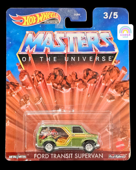 Premium Hot Wheels Ford Transit Supervan - Masters Of The Universe - Kinder Logs