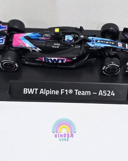 Premium Hot Wheels Formula 1 BWT Alpine F1 Team - A524 (10) - Kinder Logs