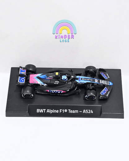 Premium Hot Wheels Formula 1 BWT Alpine F1 Team - A524 (10) - Kinder Logs
