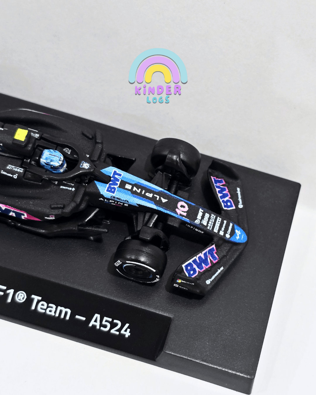 Premium Hot Wheels Formula 1 BWT Alpine F1 Team - A524 (10) - Kinder Logs