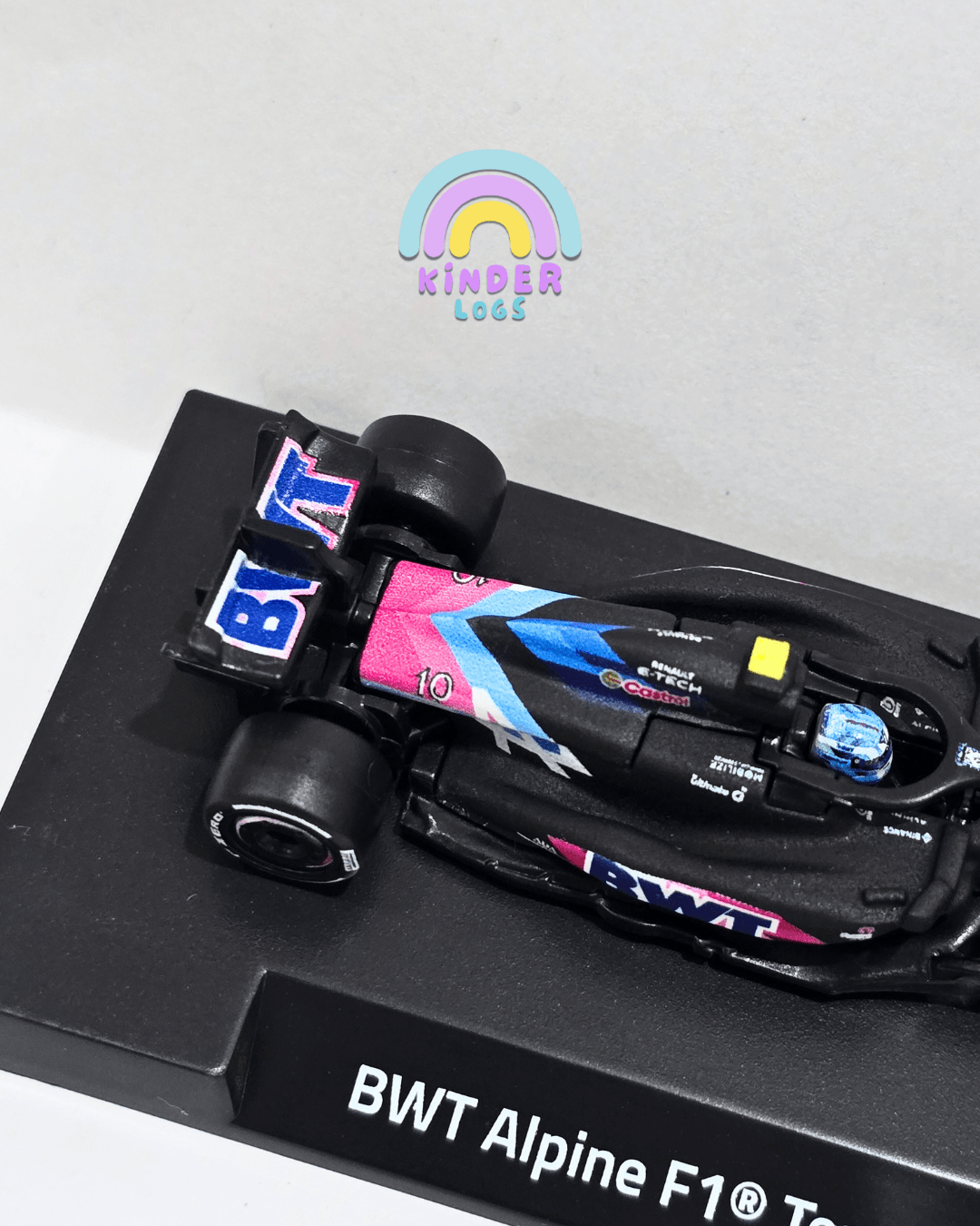 Premium Hot Wheels Formula 1 BWT Alpine F1 Team - A524 (10) - Kinder Logs