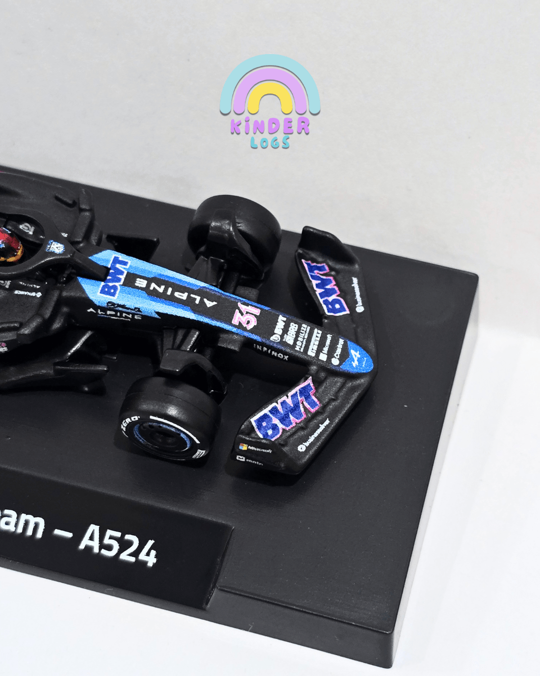Premium Hot Wheels Formula 1 BWT Alpine F1 Team - A524 (31) - Kinder Logs