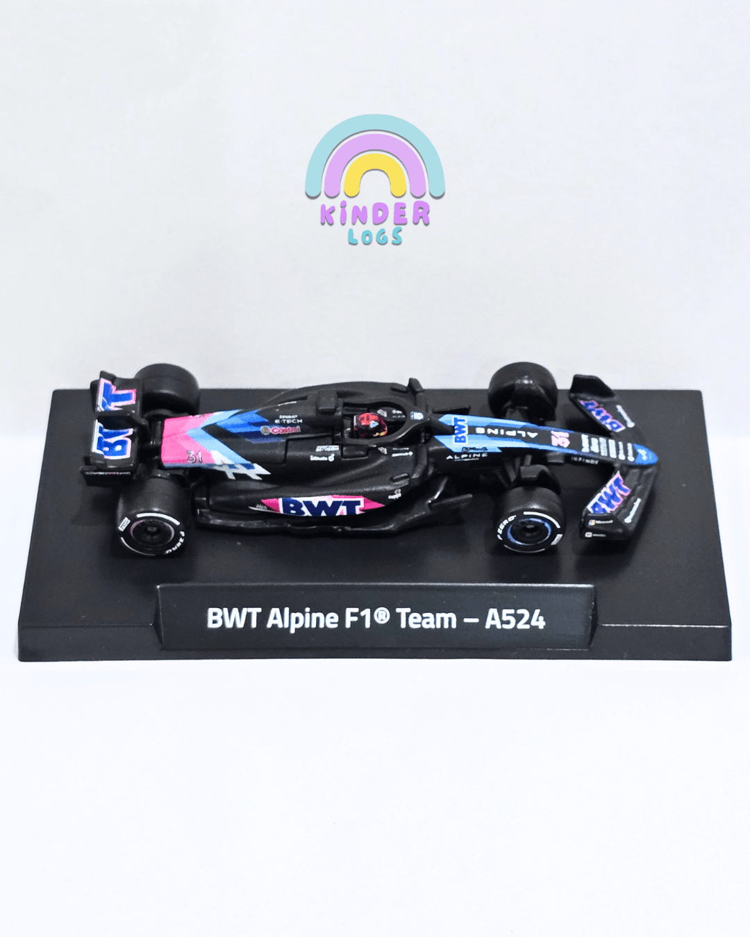 Premium Hot Wheels Formula 1 BWT Alpine F1 Team - A524 (31) - Kinder Logs