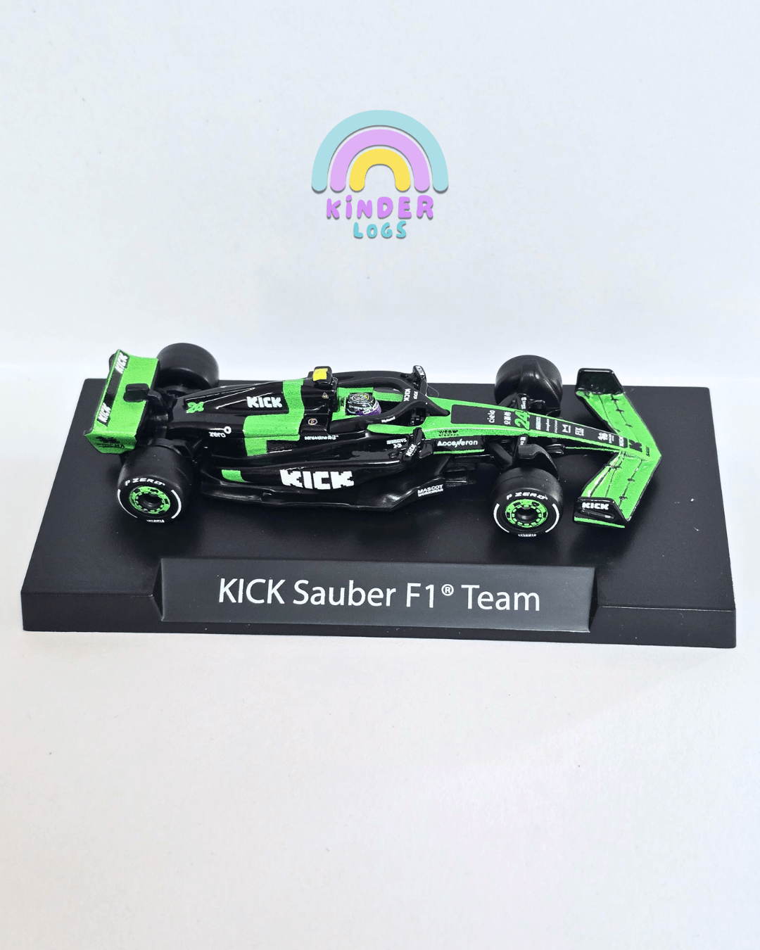 Premium Hot Wheels Formula 1 Kick Sauber F1 Team 24 (Uncarded - New) - Kinder Logs
