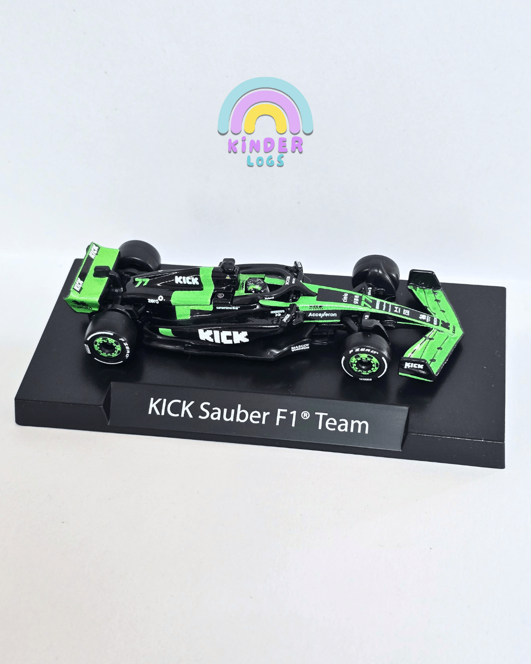 Premium Hot Wheels Formula 1 Kick Sauber F1 Team 77 (Uncarded - New) - Kinder Logs