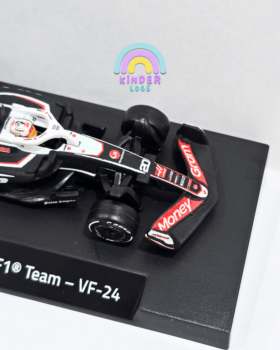 Premium Hot Wheels Formula 1 MoneyGram Haas F1 Team - VF - 24 (20) - Kinder Logs