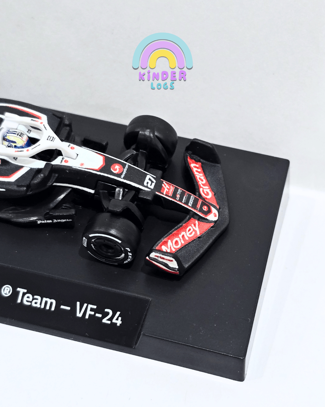 Premium Hot Wheels Formula 1 MoneyGram Haas F1 Team - VF - 24 (27) - Kinder Logs