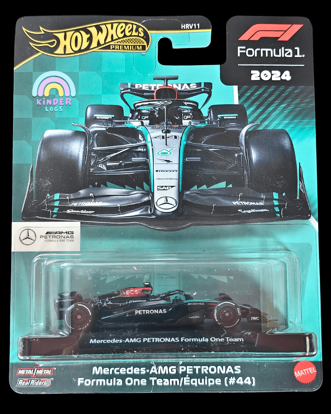 Premium Hot Wheels Formula One Mercedes - AMG Petronas 44 (Imported) - Kinder Logs