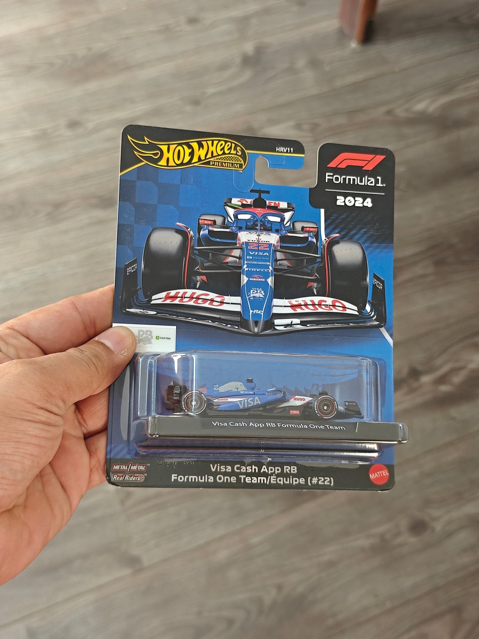 Premium Hot Wheels Formula One Visa Cash App RB 22 (Imported) - Kinder Logs