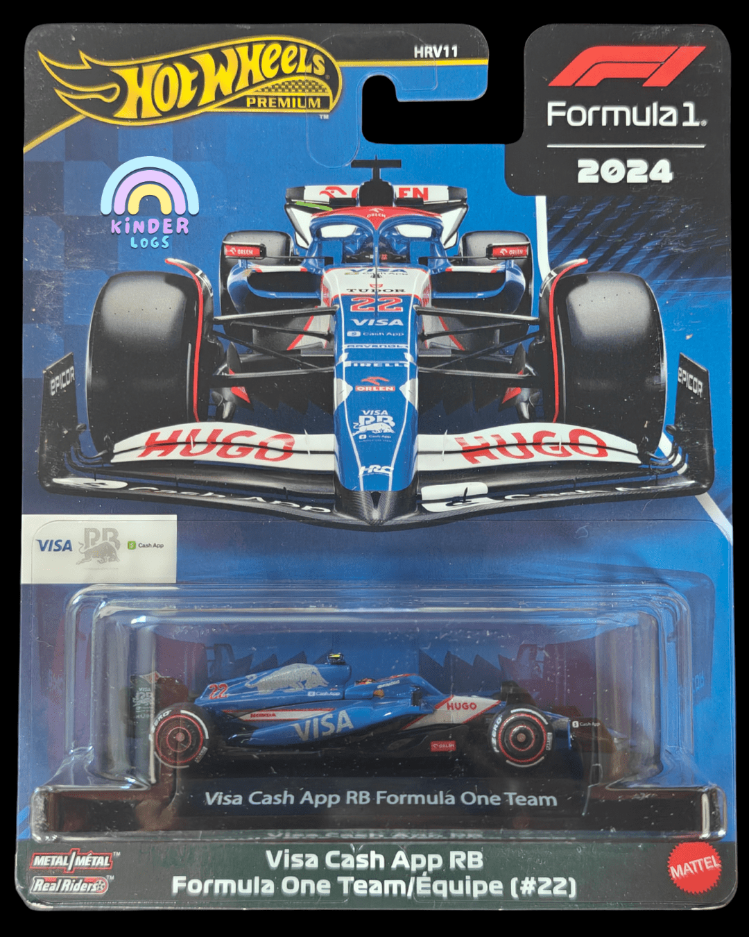 Premium Hot Wheels Formula One Visa Cash App RB 22 (Imported) - Kinder Logs