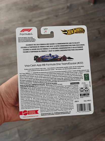 Premium Hot Wheels Formula One Visa Cash App RB 22 (Imported) - Kinder Logs