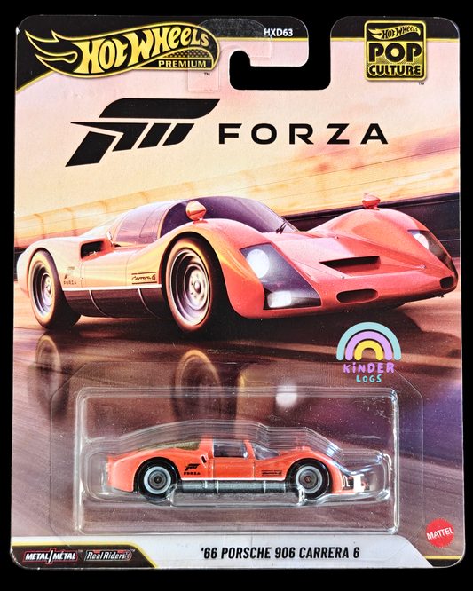 Premium Hot Wheels FORZA 1966 Porsche 906 Carrera 6 (Imported) - Kinder Logs