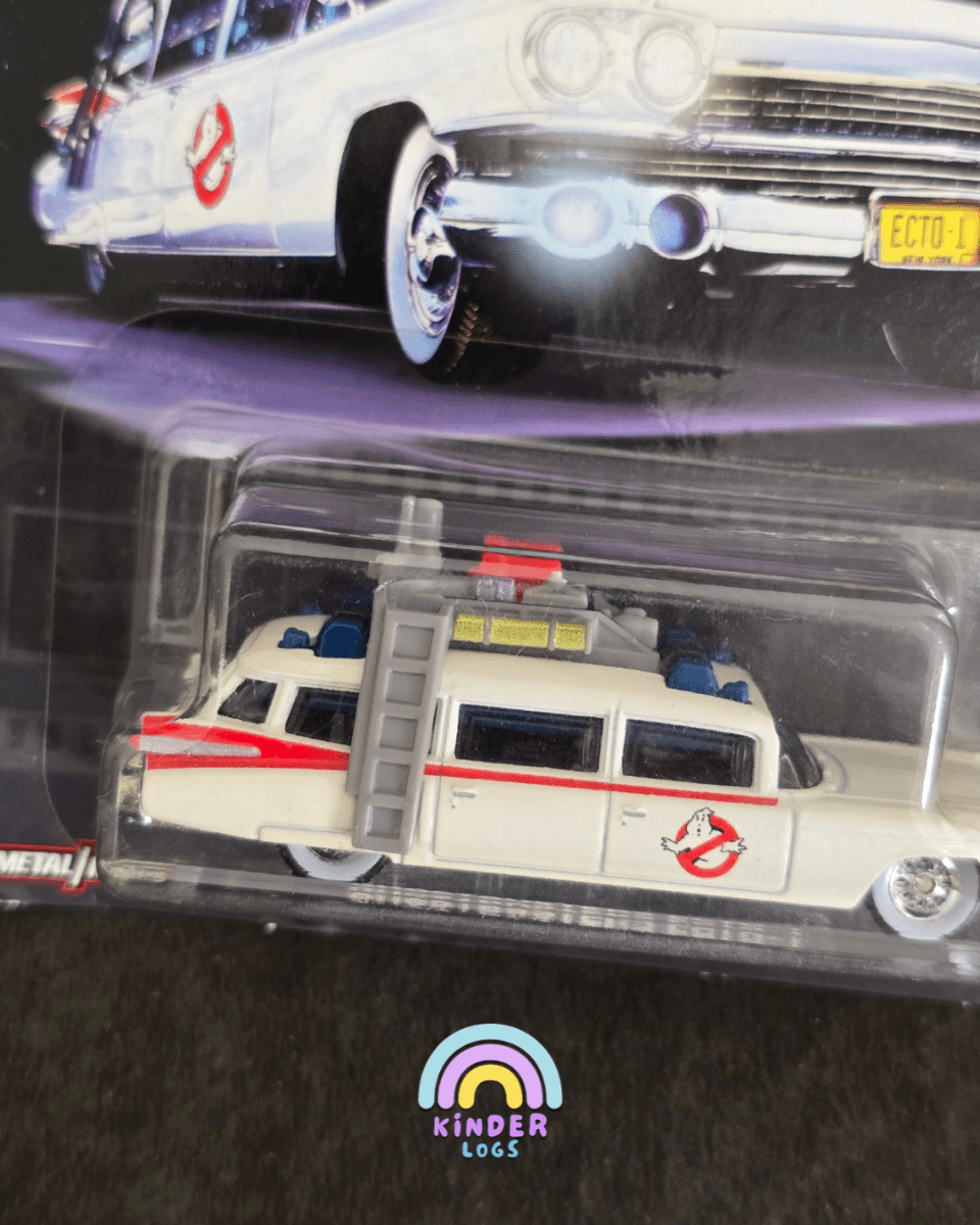 Premium Hot Wheels Ghostbusters ECTO - 1 (Imported) - Kinder Logs