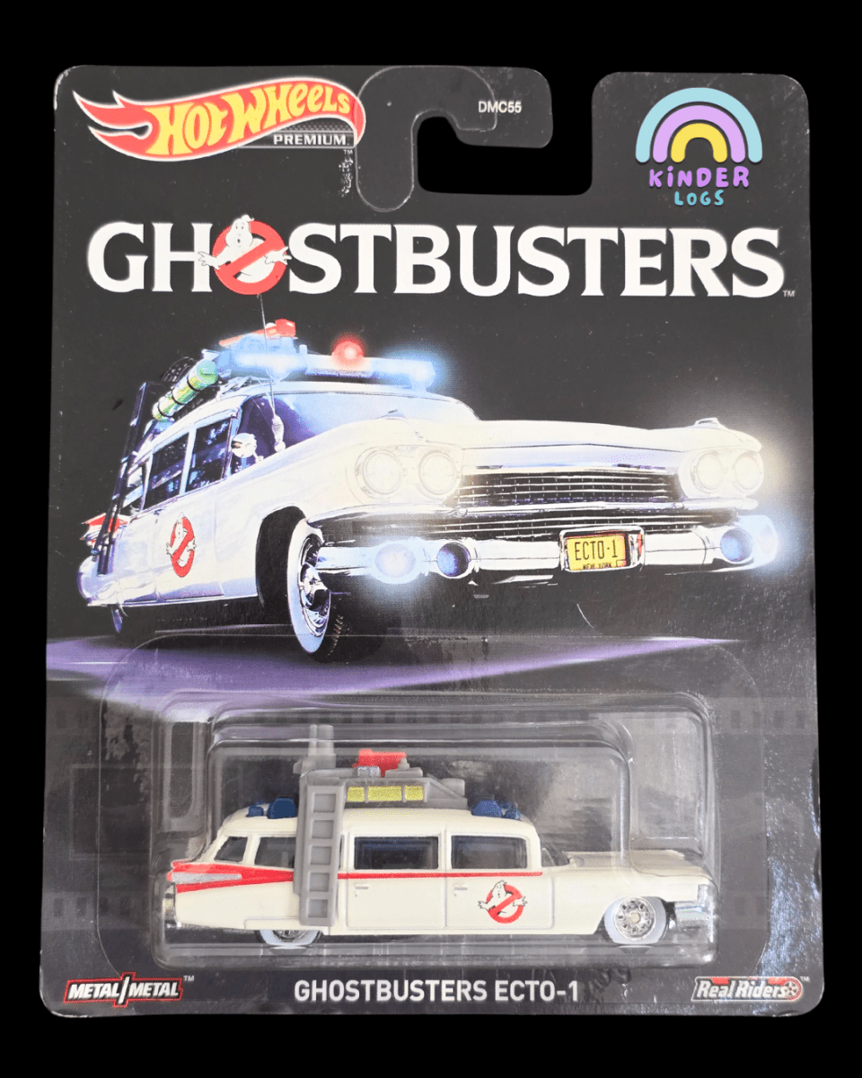 Premium Hot Wheels Ghostbusters ECTO - 1 (Imported) - Kinder Logs