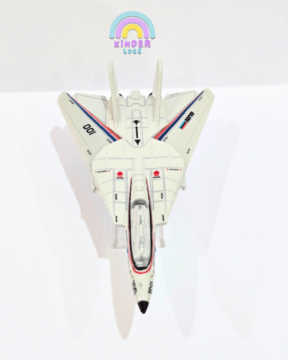 Premium Hot Wheels GI Joe Plane - Combat Jet Skystriker Grumman F - 14 Tomcat (Uncarded) - Kinder Logs
