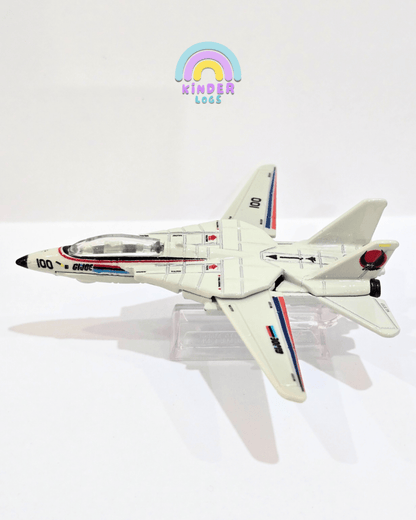 Premium Hot Wheels GI Joe Plane - Combat Jet Skystriker Grumman F - 14 Tomcat (Uncarded) - Kinder Logs