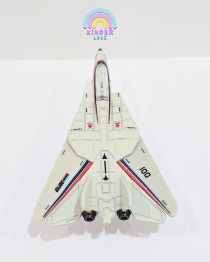 Premium Hot Wheels GI Joe Plane - Combat Jet Skystriker Grumman F - 14 Tomcat (Uncarded) - Kinder Logs