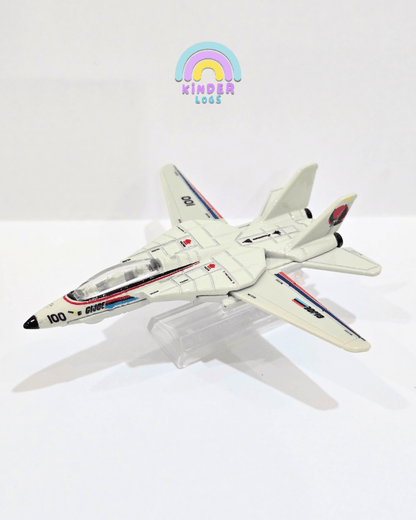 Premium Hot Wheels GI Joe Plane - Combat Jet Skystriker Grumman F - 14 Tomcat (Uncarded) - Kinder Logs