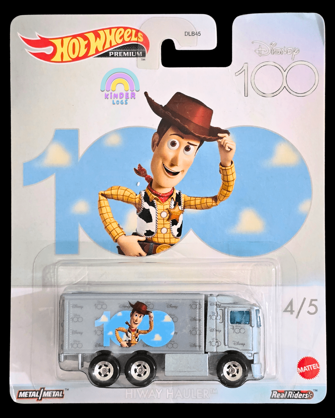 Premium Hot Wheels Hiway Hauler - Disney 100 Edition (Toy Story) - Kinder Logs