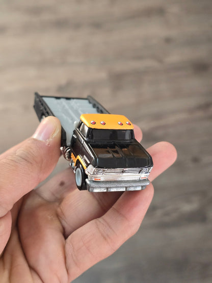 Premium Hot Wheels Horizon Hauler - Black (Uncarded - New) - Kinder Logs